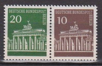 Berlin postfrisch Zusammendruck MiNr. W 41 Brandenburger Tor,