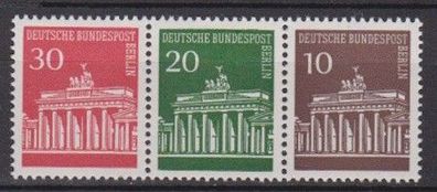 Berlin postfrisch Zusammendruck MiNr. W 43 Brandenburger Tor,