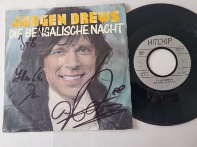 Jürgen Drews - Die bengalische Nacht 7'' Vinyl Signiert MIT Autogramm