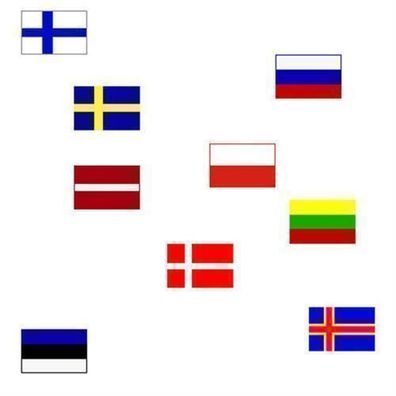 Flagge 40 x 60 cm Estland, DVEST40