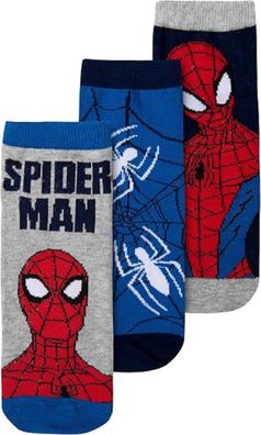 Spiderman Sneaker Kindersocken 3er Pack Bequeme Socken für Kinder