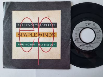 Simple Minds - Ballad Of The Streets/ Belfast Child 7'' Vinyl Germany Misprint!