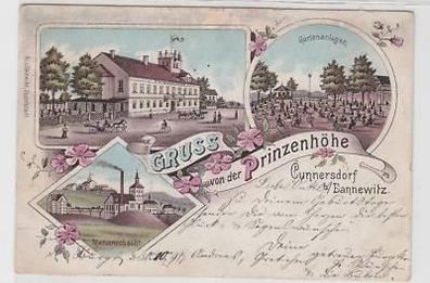 35769 Ak Lithographie Gruß aus Cunnersdorf 1898