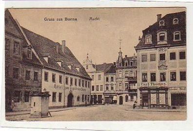 35851 Ak Gruss aus Borna Markt um 1910