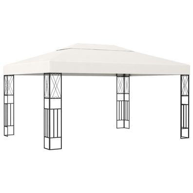 vidaXL Pavillon 3×4 m Creme Stoff