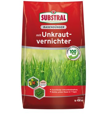 SUBSTRAL® Rasendünger mit Unkrautvernichter, 9 kg