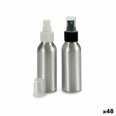 Auffüllbare Sprühflasche Berilo CH9979-2 Aluminium Polypropylen 100 ml (48 Stück)