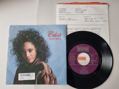 Celeste - Hey boy/ That's the way (I like it) 7'' Vinyl Germany PROMO FACTS