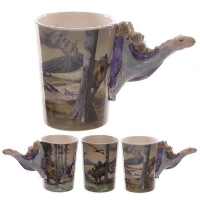 Kaffeebecher Dinosaurier Stego Kaffeetasse Tasse Teetasse Kaffeepott Henkelbecher