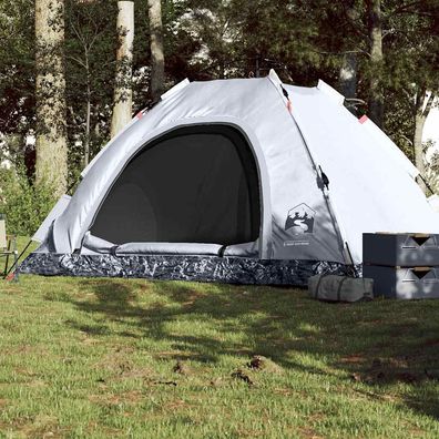 vidaXL Campingzelt 5 Personen Weiß Verdunkelungsstoff Quick Release