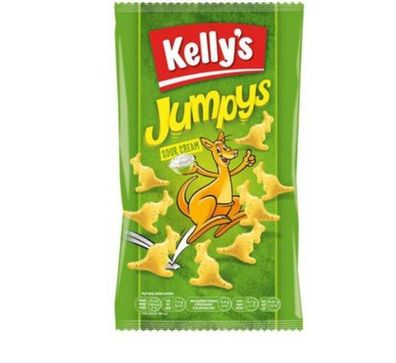 Chips Kelly´s Jumpys Sour Cream Syle mit Sonnenblumenöl 75 g 3 Varianten