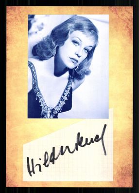 Hilde Knef 1925-2002 u.a. Schnee am Kilimandscharo Original Signiert + G 43269