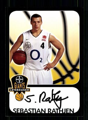 Sebastian Rathjen Autogrammkarte Giants Leverkusen Orig Sig Basketball+ A 238937