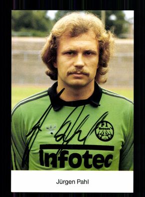 Jürgen Pahl Autogrammkarte Eintracht Frankfurt 1981-82 Original + A 206454