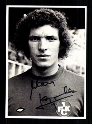 Klaus Toppmöller Autogrammmkarte 1 FC Kaiserslautern Spieler 70er Jahre Original