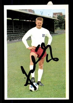 Hans Schulz Hamburger SV Bergmann Sammelbild 1966-67 Original Signiert