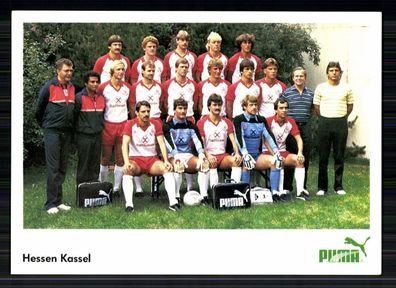 Original Mannschaftskarte Hessen Kassel 1984-85 8x Orig. Sign. + A 72441
