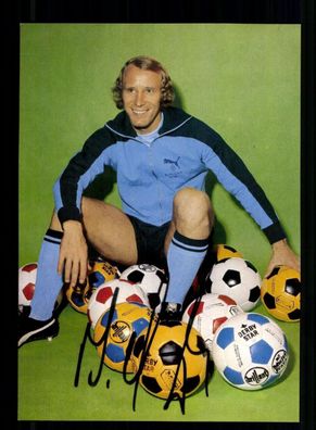 Berti Vogts Derbystar Autogrammkarte Borussia Mönchengladbach Orig Sig+ A 239240