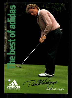 Bernhard Langer Autogrammkarte Original Signiert Golf + A 239335