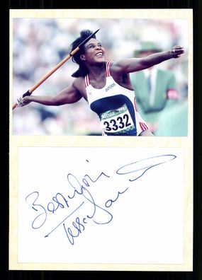 Tessa Sanderson Britische Speerwerferin Olympiasiegerin 1984 Original # G 43045