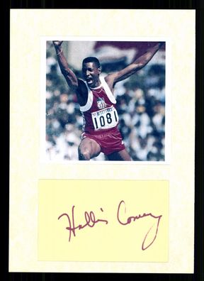 Hollis Conway USA Leichtathletik 2. Olympia 1988 Original Signiert # G 43043