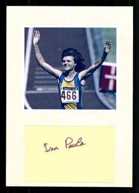 Paula Ivan Rumänien Leichtathletik Olympiasiegerin 1988 Original Sign # G 43044