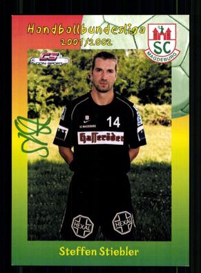 Steffen Stiebler Autogrammkarte SC Magdeburg 2001-02 Original Signiert+ A 238974