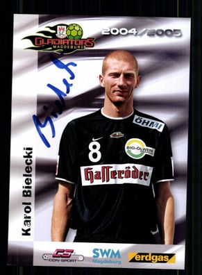 Karol Bielecki Autogrammkarte SC Magdeburg 2004-05 Original Signiert+ A 238985