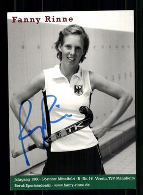 Fanny Rinne Autogrammkarte Hockey Nationalmannschaft Original Sign+ A 239077