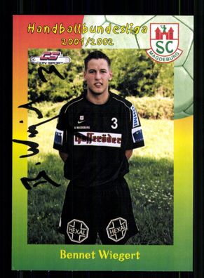 Bennet Wiegert Autogrammkarte SC Magdeburg 2001-02 Original Signiert+ A 238977