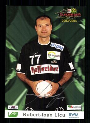 Robert Ioan Licu Autogrammkarte SC Magdeburg 2003-04 Original Signiert+ A 238987