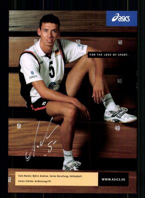 Björn Andrae Autogrammkarte Volleyball Nationalmannschaft Orig Sign + A 239044