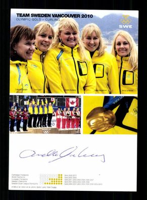 Anette Norberg Autogrammkarte Original Signiert Curling + A 239101