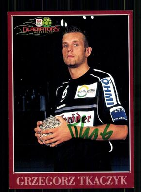 Grzegorz Tkaczyk Autogrammkarte SC Magdeburg 2002-03 Original Signiert+ A 238992