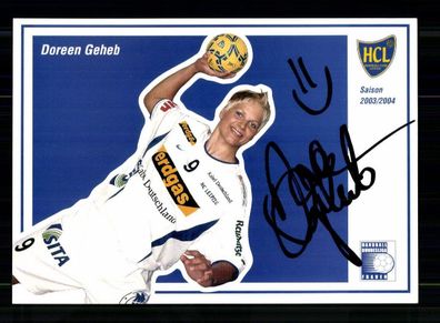 Doreen Geheb Autogrammkarte HC Leipzig 2003-04 Original Signiert+ A 239013
