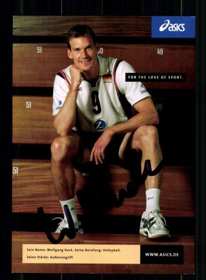 Wolfgang Kuck Autogrammkarte Volleyball Nationalmannschaft Orig Sign+ A 239058