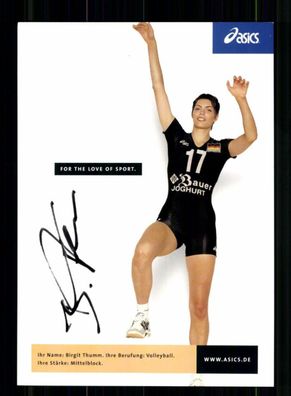 Birgit Thumm Autogrammkarte Volleyball Nationalmannschaft Orig Sign+ A 239062