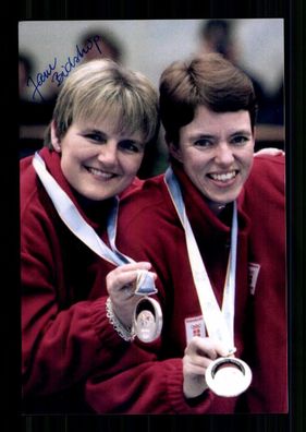 Jane Bidstrup Foto Original Signiert Curling + A 239143