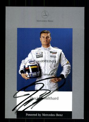 David Coulthard Formel 1 Autogrammkarte Original Signiert + A 217528