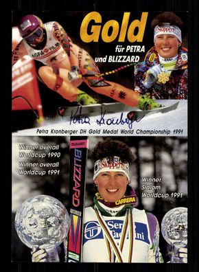 Peter Kronberger Autogrammkarte Original Signiert Ski Alpine + A 239321