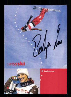 Evelyne Leu Autogrammkarte Original Signiert Ski Freestyle + A 239196