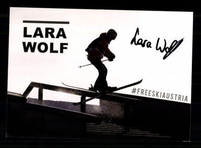 Lara Wolf Autogrammkarte Original Signiert Ski Freestyle + A 239213