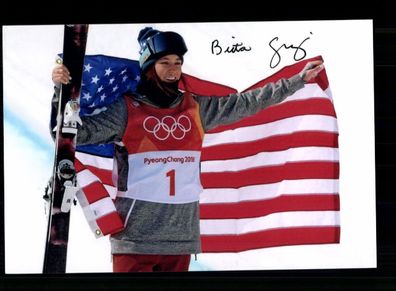 Brita Sigourney Foto Original Signiert Ski Freestyle + A 239272