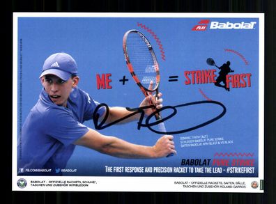 Dominic Thiem Autogrammkarte Original Signiert Tennis + A 237571