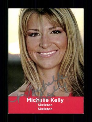 Michelle Kelly Autogrammkarte Skeleton Original Signiert + A 238752