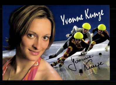 Yvonne Kunze Autogrammkarte Original Signiert Eisschnelllauf+ A 238827