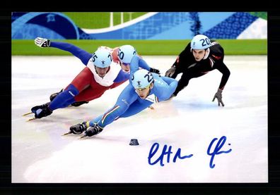 Yuri Confortola Foto Original Signiert Eisschnelllauf + A 239079