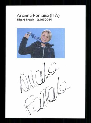 Arianne Fontana Original Signiert Eisschnelllauf + A 239095