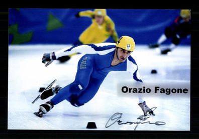 Orazio Fagone Foto Original Signiert Eisschnelllauf + A 239078