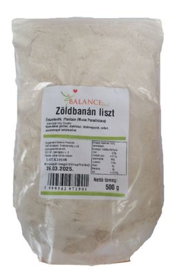 500g Kochbananenmehl im Zippbeutel Grünes Bananenmehl Plantain Glutenfrei Vegan